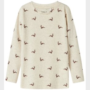 Name It Bluse - Rib - NmnRoko - Peyote Melange