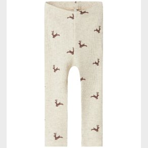 Name It Leggings - Rib - NbnRoko - Peyote Melange