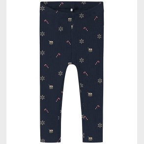 Name It Leggings - Rib - NbnRoko - Navy Blazer