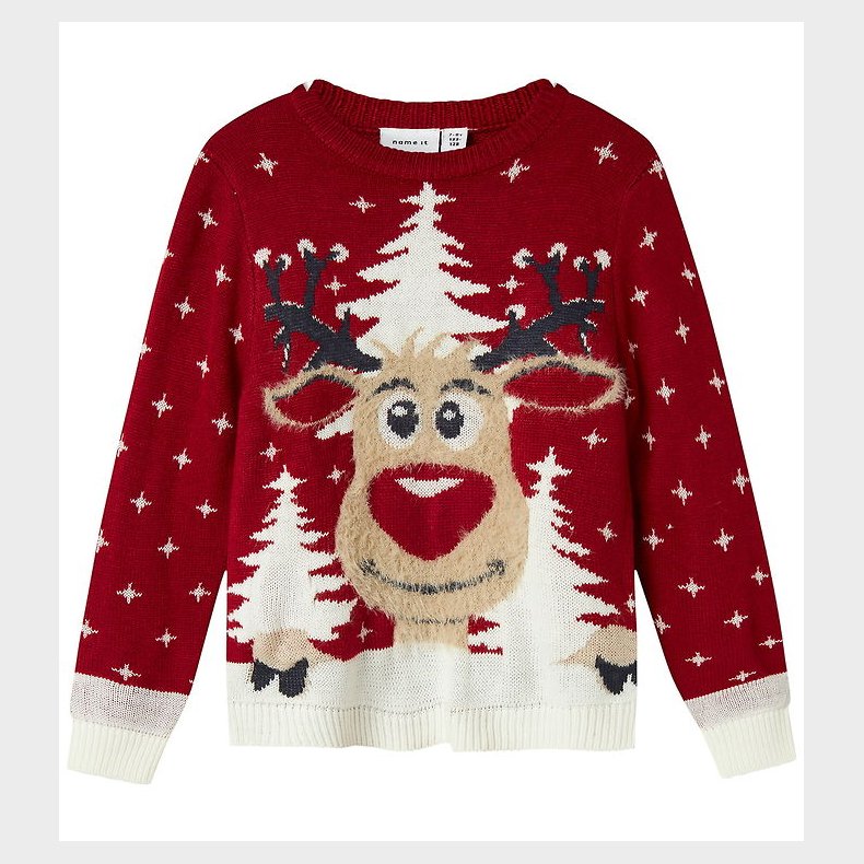 Name It Bluse - Strik - NknRebo - Jester Red