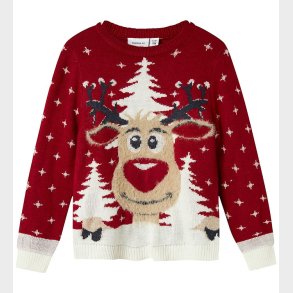 Name It Bluse - Strik - NknRebo - Jester Red