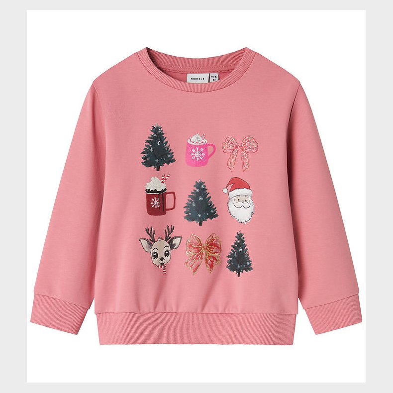 Name It Sweatshirt - NmfRomia - Wild Rose