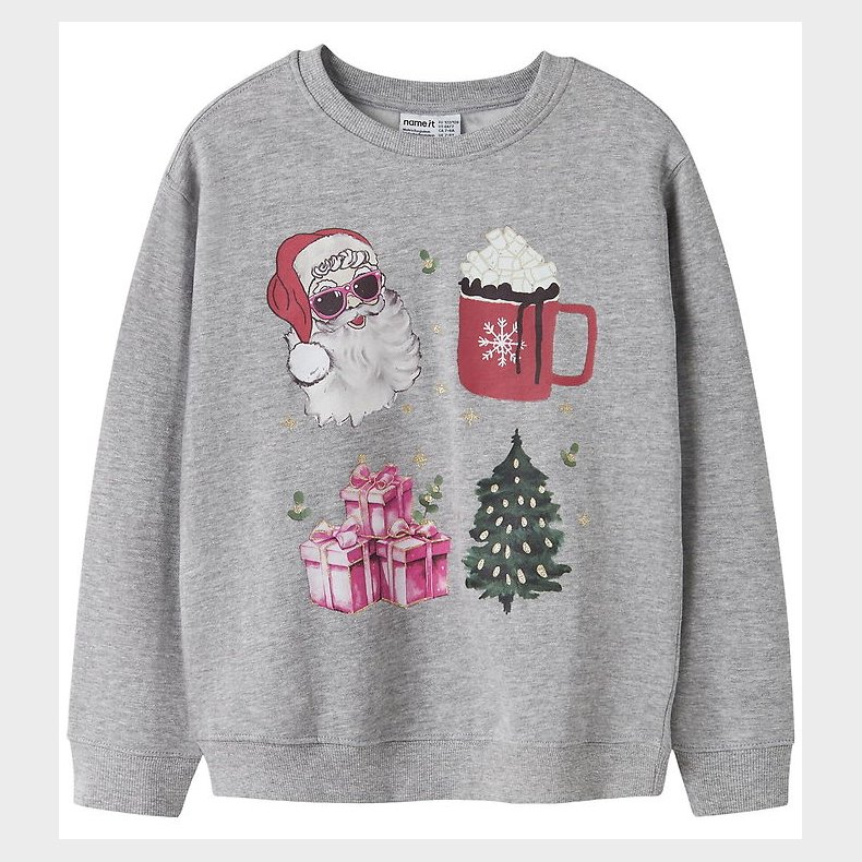 Name It Sweatshirt - NkfRasab - Grey Melange