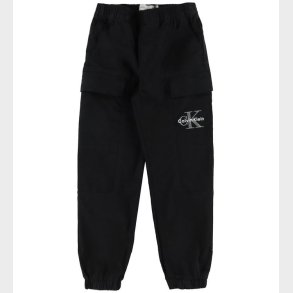 Calvin Klein Bukser - Essential Woven Cargo - Ck Black