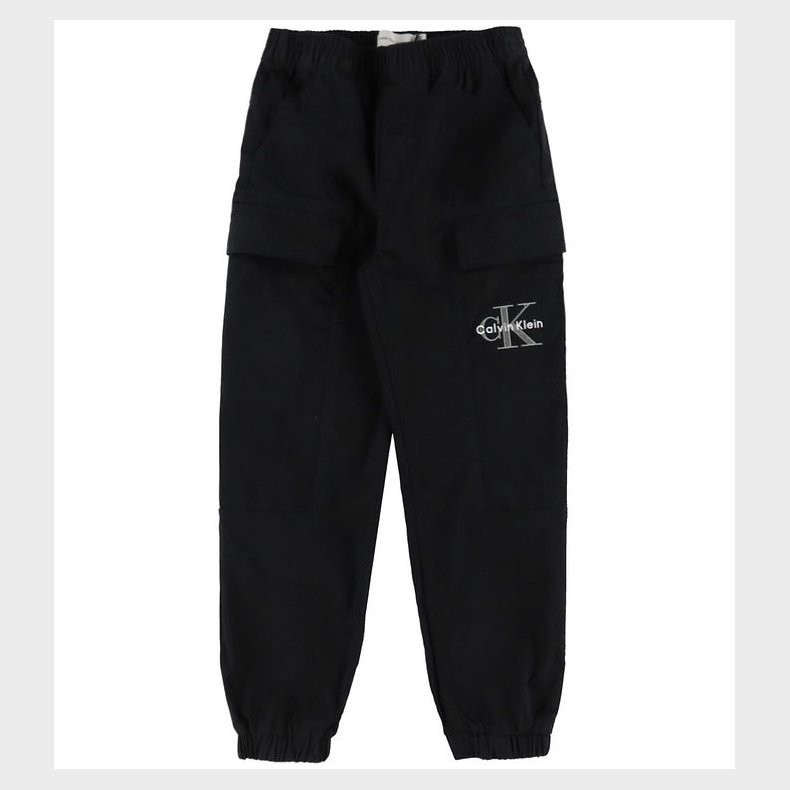 Calvin Klein Bukser - Essential Woven Cargo - Ck Black