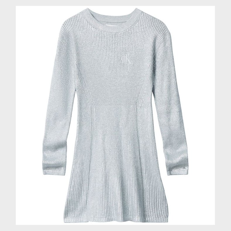 Calvin Klein Kjole - Rib - Silvergrey