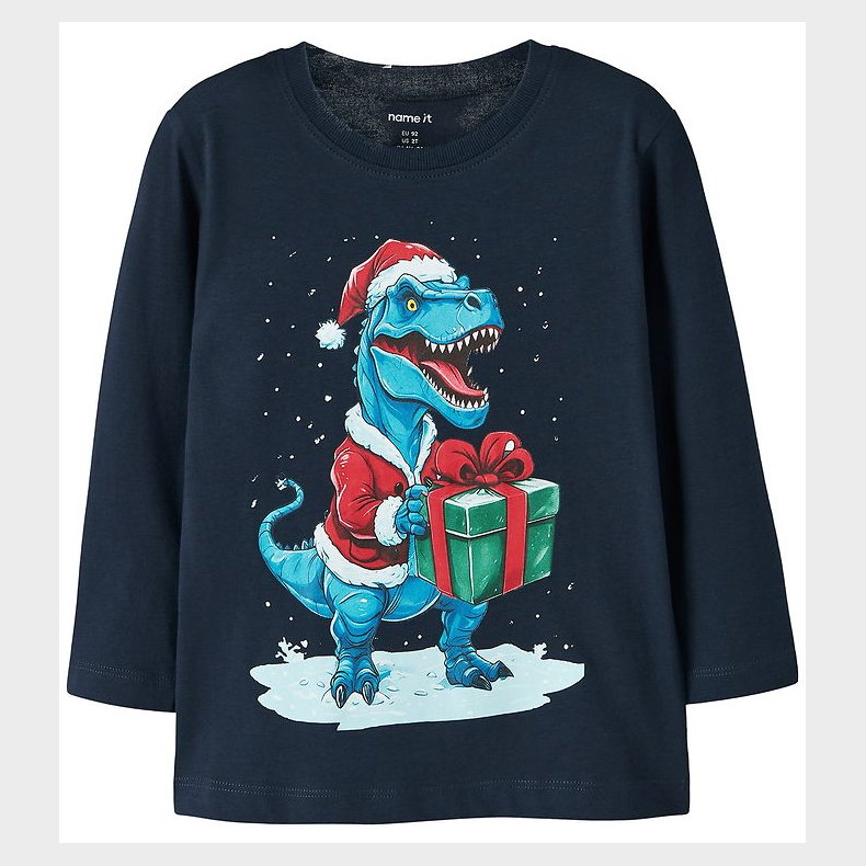 Name It Bluse - NmmVosmas - Navy Blazer/Dino Present