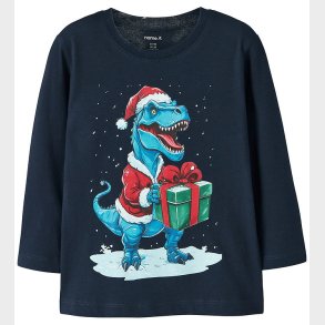 Name It Bluse - NmmVosmas - Navy Blazer/Dino Present