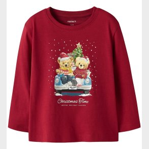 Name It Bluse - NmfVosmas - Jester Red/Xmas Bunny