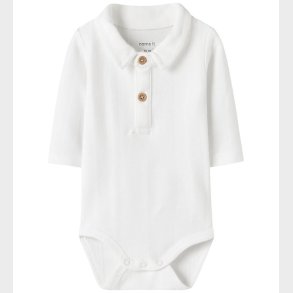 Name It Polo Body l/ - NbmRobo - Bright White
