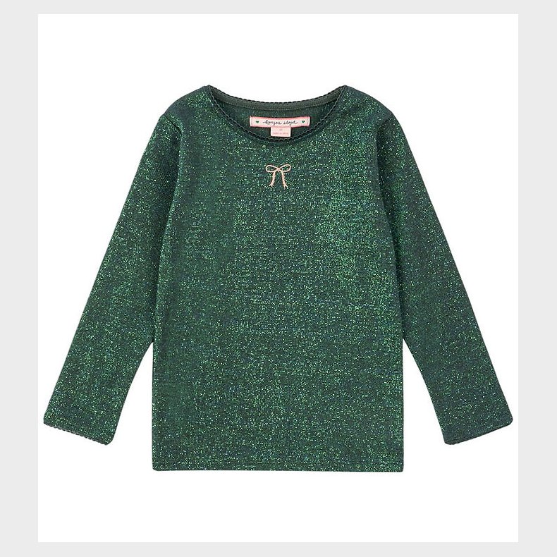 Konges Sljd Bluse - Roli - Jungle Green m. Glimmer