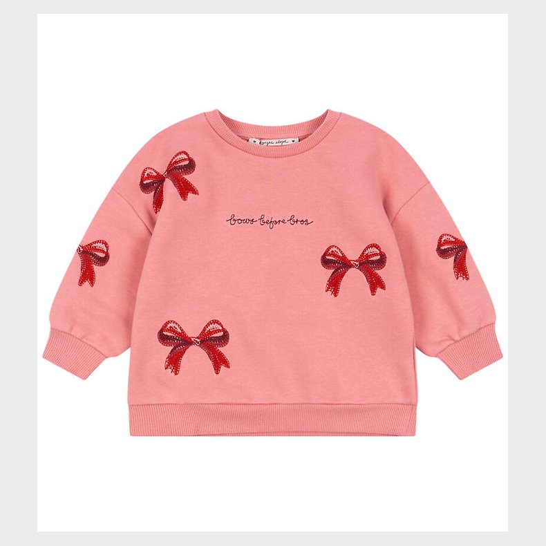Konges Sljd Sweatshirt - Lou Bow - Strawberry Ice m. Sljfer