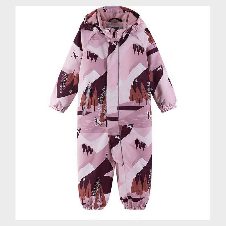 Reima Flyverdragt - Puhuri - Grey Pink m. Print