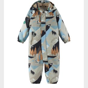 Reima Flyverdragt - Puhuri - Earthy Beige m. Print