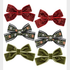 Konges Sl�jd H�rsl�jfer - 5,5 cm - Micki - 6-pak - R�d/Gr�n