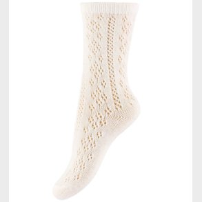 Konges Sljd Strmper - Bomuld/Uld - Off White m. Hulmnster