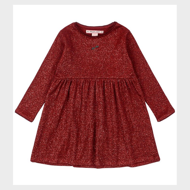 Konges Sl�jd Kjole - Roli - Red Dahlia m. Glimmer