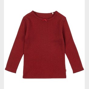 Konges Sljd Bluse - Minnie - Red Dahlia m. Hulmnster