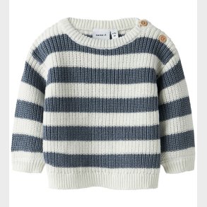 Nmae It Bluse - Strik - NbmOlfert - Cloud Dancer/Flintstone