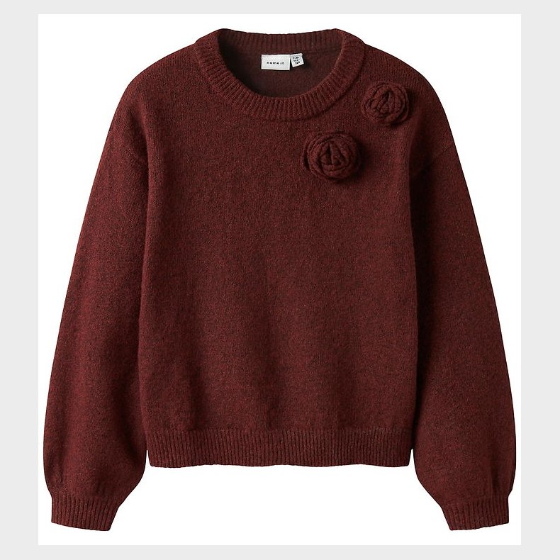 Name It Bluse - Strik - NkfOdessana - Burgundy