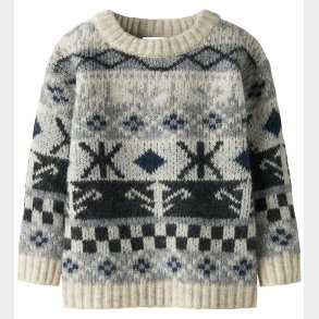 Name It Bluse - Strik - NmmOddur - Cloud Dancer