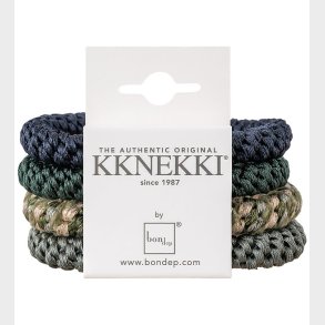 Kknekki H�relastikker - 4-pak - Green/Blue/Grey