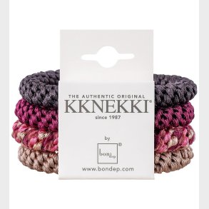 Kknekki H�relastikker - 4-pak - Brun/Beige/Red