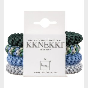 Kknekki H�relastikker - 4-pak - Grey/Blue/Green