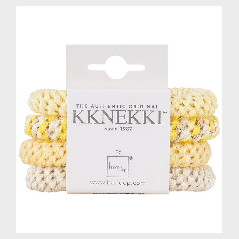Kknekki H�relastikker - 4-pak - Yellow/White