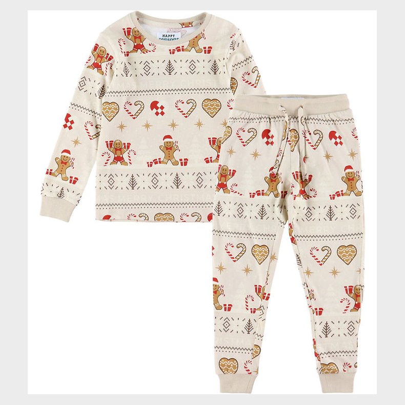 Jule-Sweaters Pyjamas - Christmas Cookie - Beige