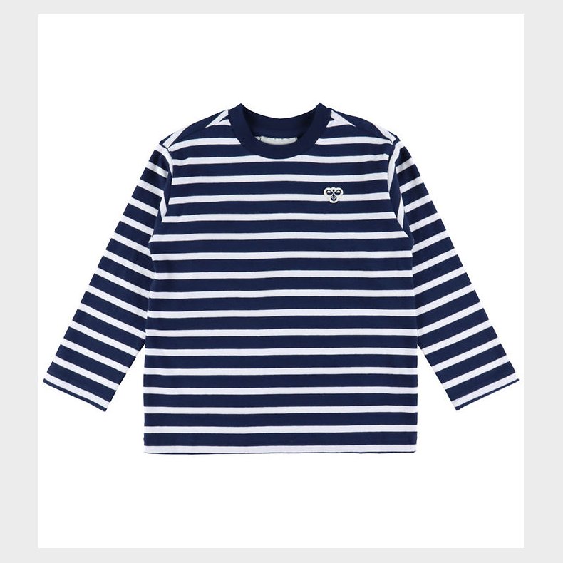 Hummel Bluse - HmlJR - Loose - Dress Blues/White