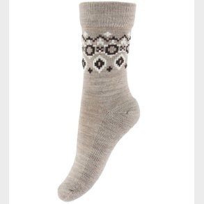 MP Strmper - Uld - Long - Torshavn - Light Brown Melange