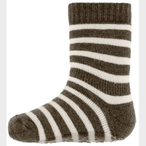 MP Strmper m. Antiskrid - Uld - Elis - Brown Melange