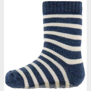 MP Strmper m. Antiskrid - Uld - Elis - Dark Denim Melange