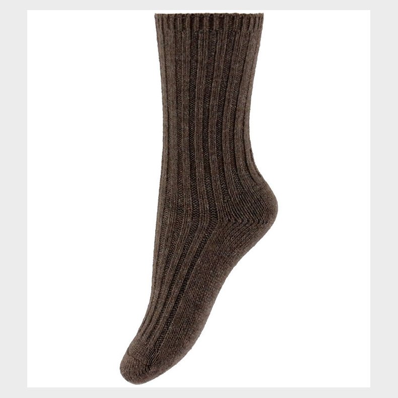 MP Strmper - Uld/Viskose - Bellie - Brown Melange