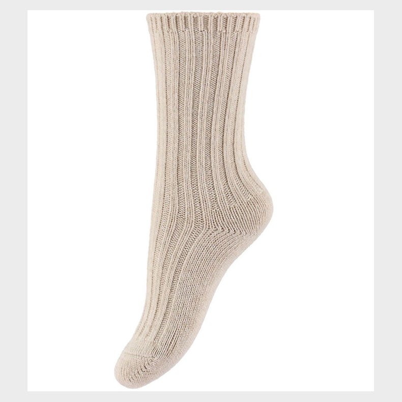 MP Strmper - Uld/Viskose - Bellie - Beige Melange