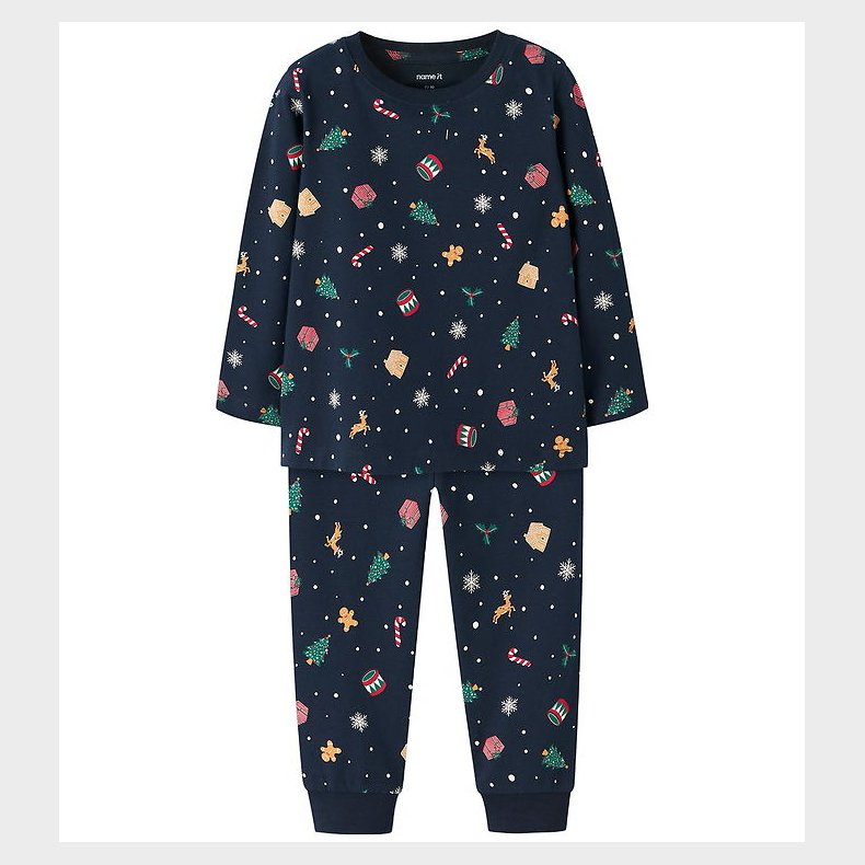 Name It Nattj - NmnVismas - Navy Blazer/Xmas AOP Navy