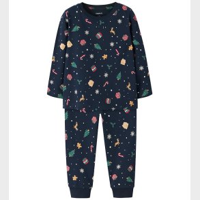 Name It Nattj - NmnVismas - Navy Blazer/Xmas AOP Navy