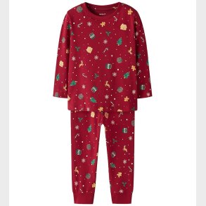 Name It Nattj - NmnVismas - Jester Red/Xmas AOP Red