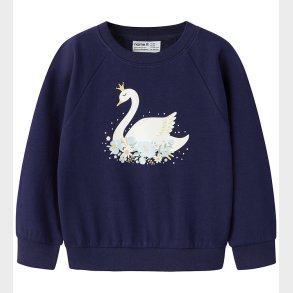 Name It Sweatshirt - NmfVenus - Beacon Blue/Princess Swan