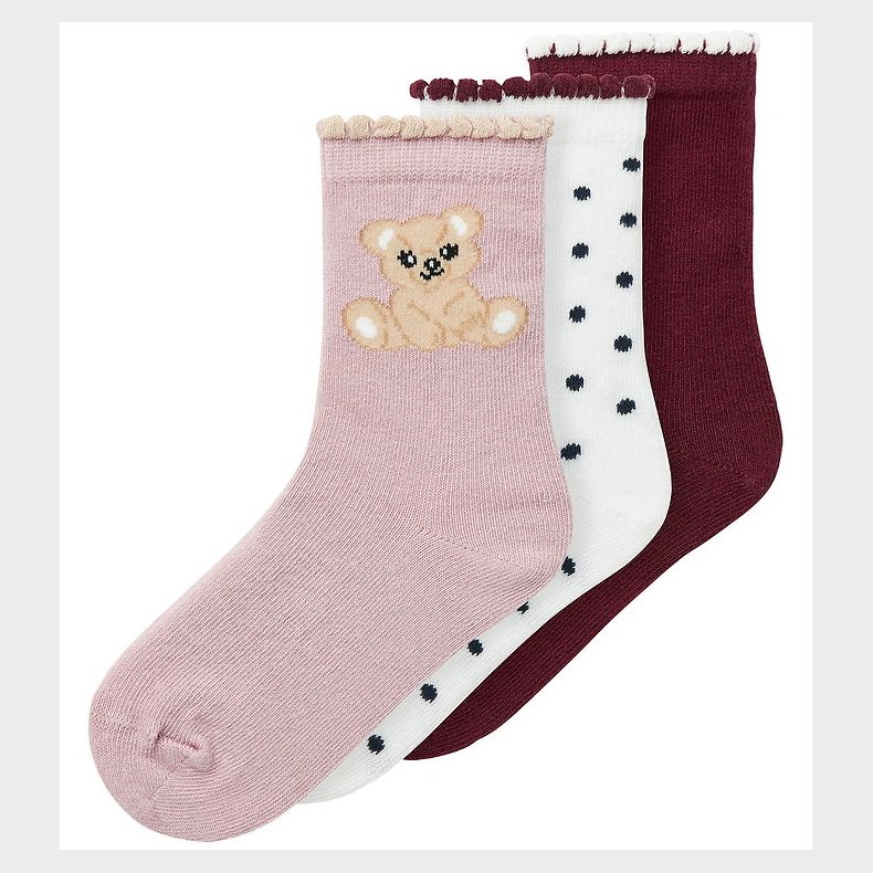 Name It Strmper - NmfRiva - 3-pak - Burgundy