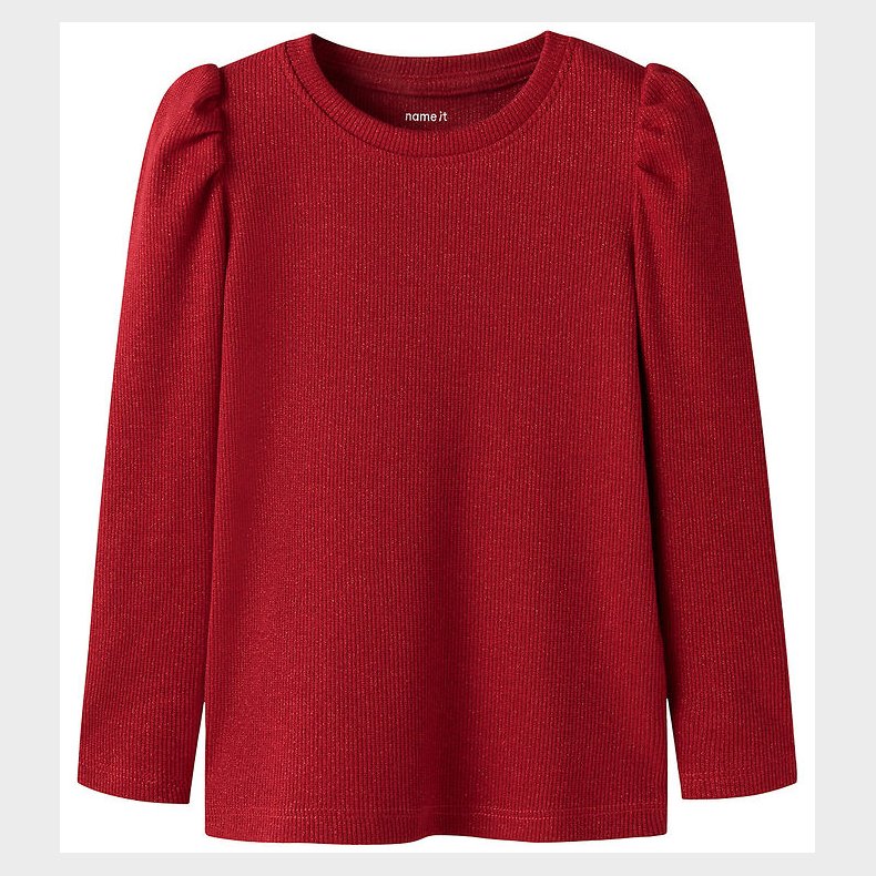 Name It Bluse - NmfSiclo - Glitter - Jester Red