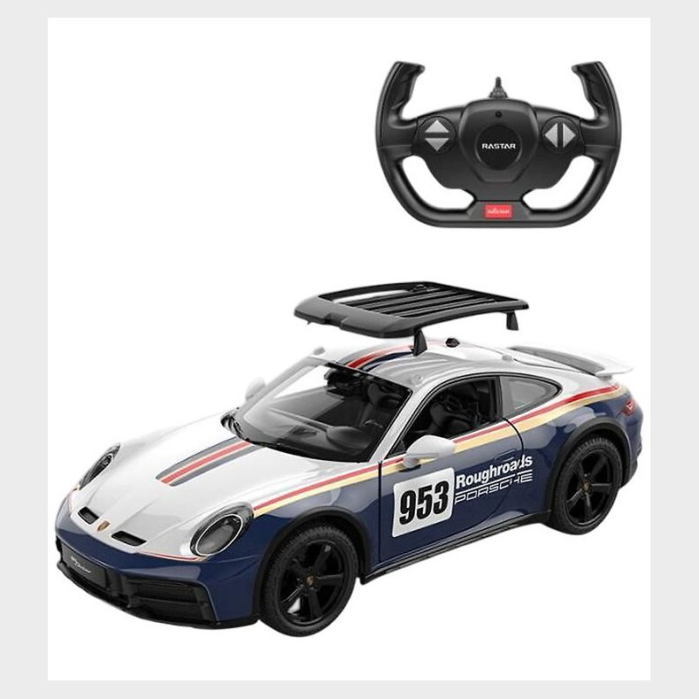 Rastar Fjernstyret Bil - Porsche 911 Dakar - 1:14