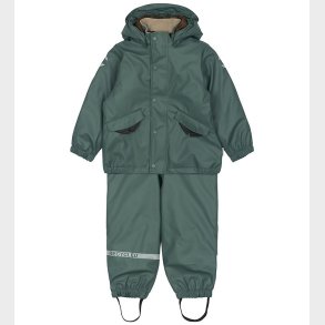 Mikk-Line Regntj m. Seler - PU - Balsam Green