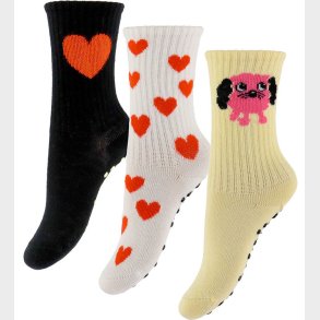 Mini Rodini Strmper - 3-pak - Doggie - Multi