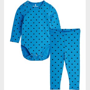 Mini Rodini St - Leggings/Body l/ - Polka Dots - Bl