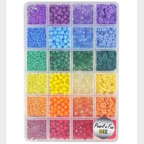 Pearl N Fun Perler - Smykkes�t - Regnbuefarver