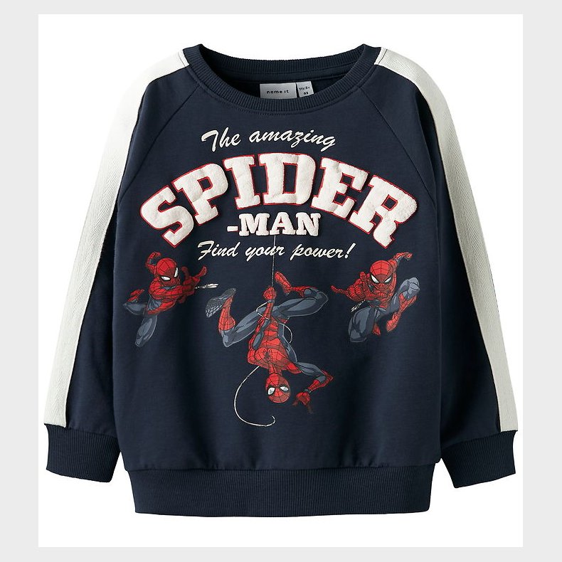 Name It Sweatshirt - NmmObert - Spider - Navy Blazer