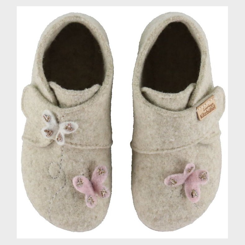 Living Kitzbhel Hjemmesko - Uld - Sissi Schmetterling - Oat Mil