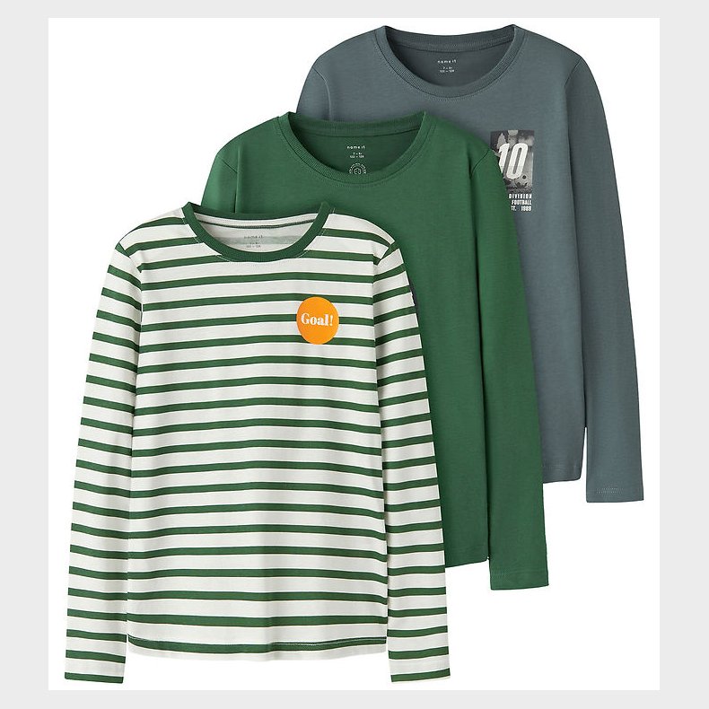 Name It Bluser - 3-pak - Noos - NkmNikolai - Garden Topiary/Gard